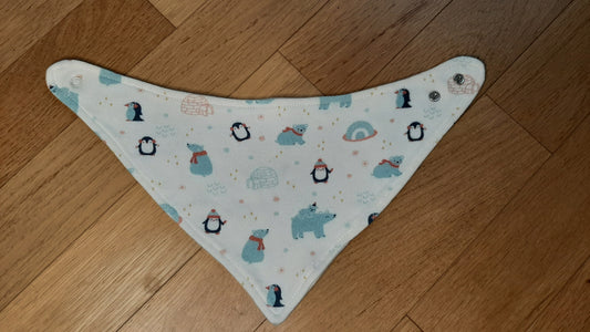 BAVOIR BANDANA BÉBÉ EN COTON BIO POLAIRE