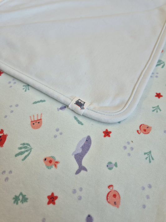 COUVERTURE NAISSANCE BÉBÉ EN COTON BIO