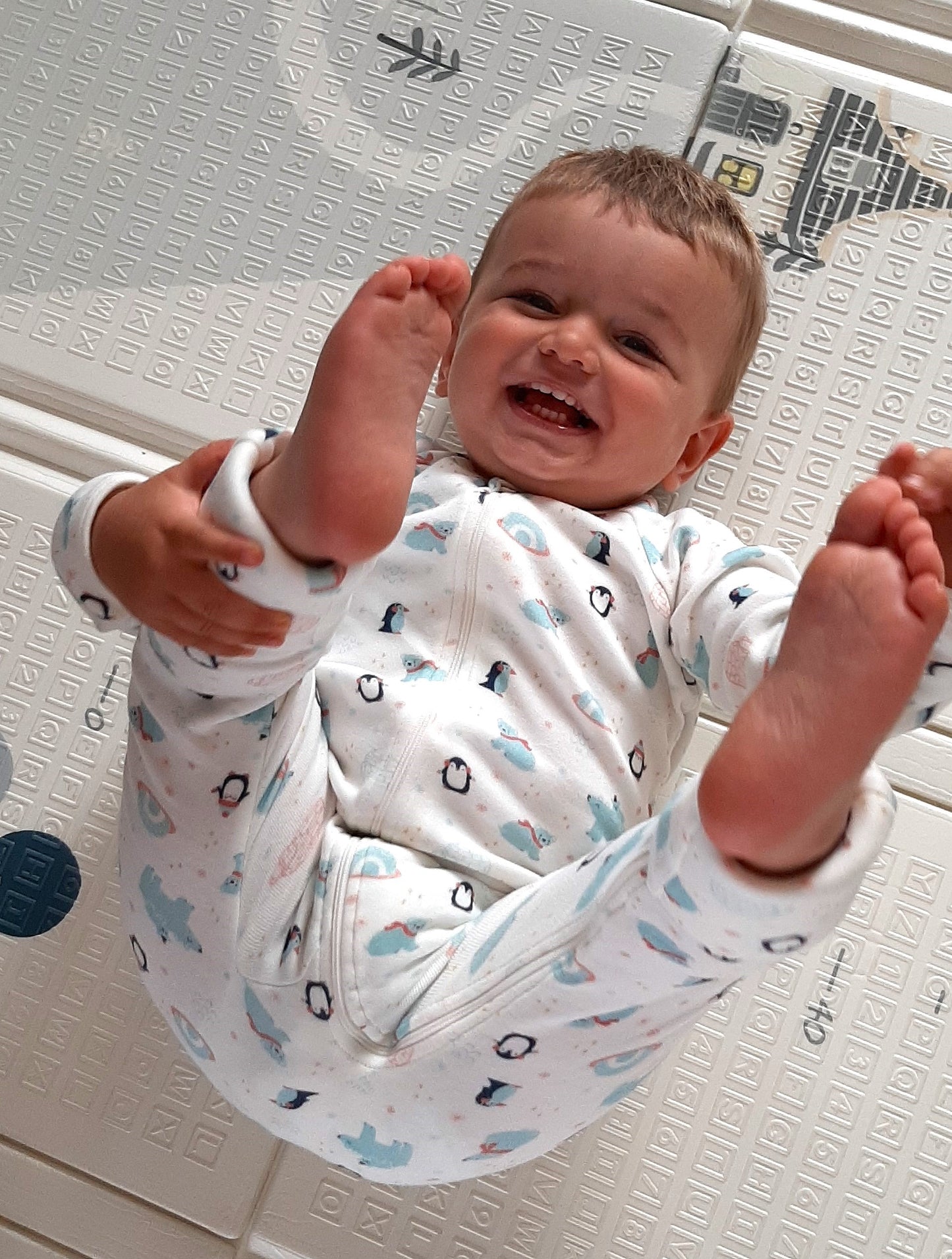Pyjama bébé zippé - Pin-pin-pingouins